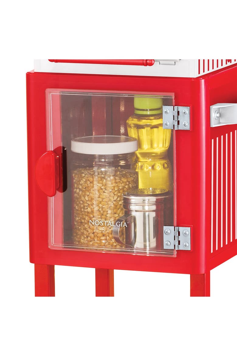 48" Vintage Collection Popcorn Cart, Alternate, color, RED