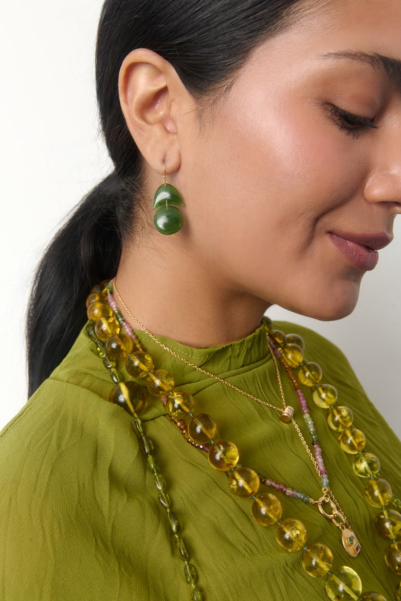 Jade Tiny Arp Drop Earrings, Alternate, color, Jade