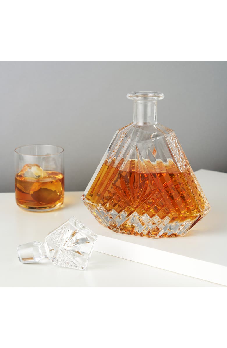 Viski Admiral Crystal Irish Cut Whiskey Decanter, Alternate, color, Clear