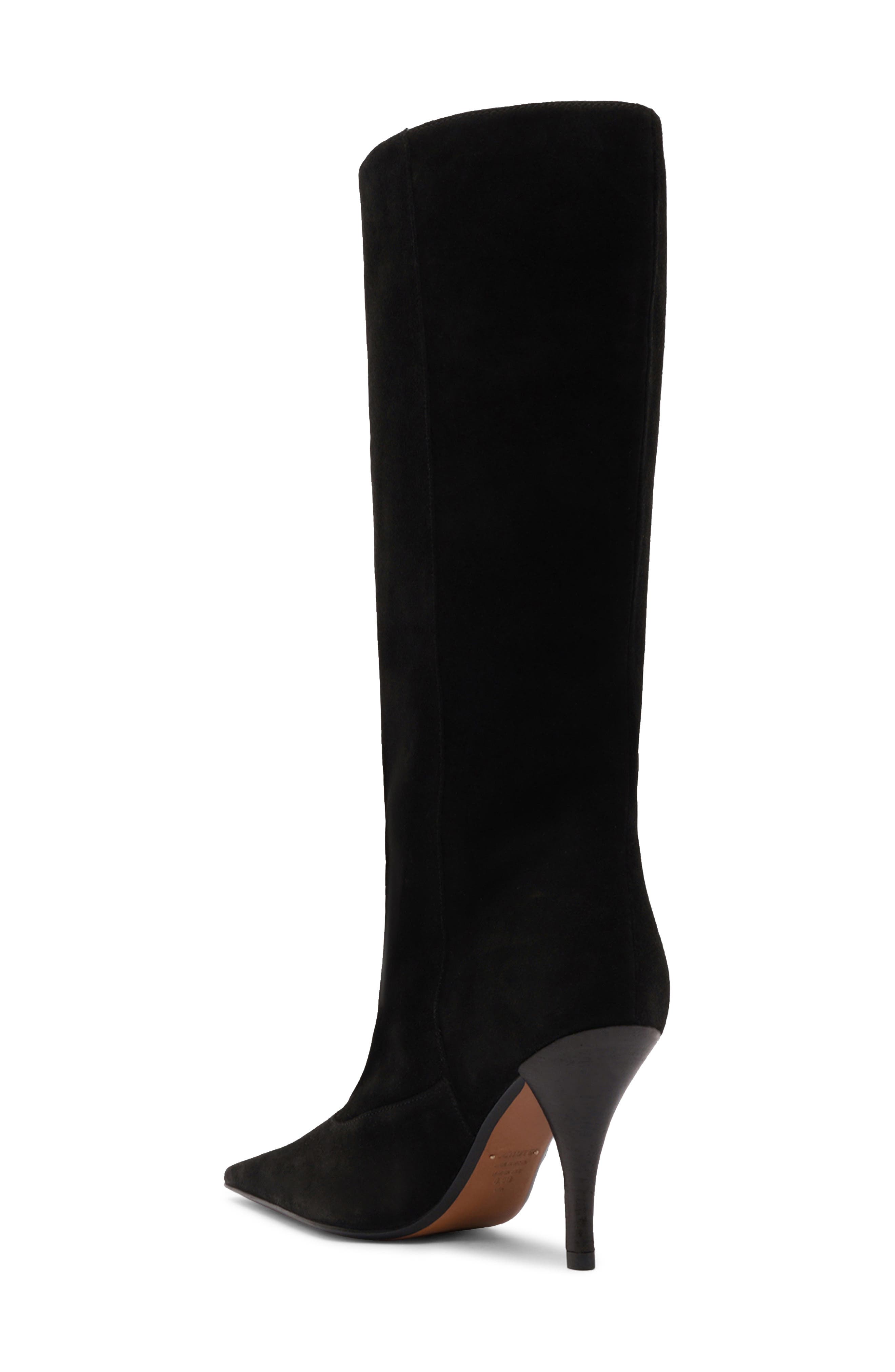 Schutz Rudy Pointed Toe Boot, Alternate, color, Black