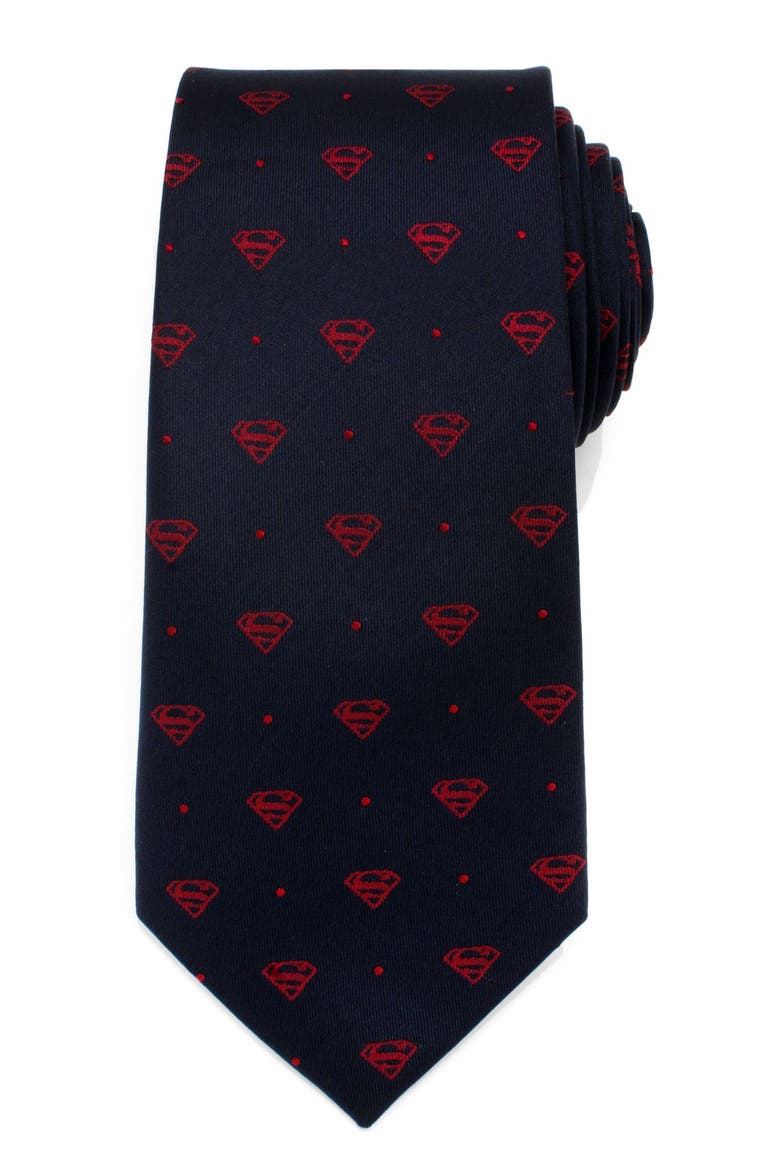 'Superman' Silk Tie, Main, color, BLUE