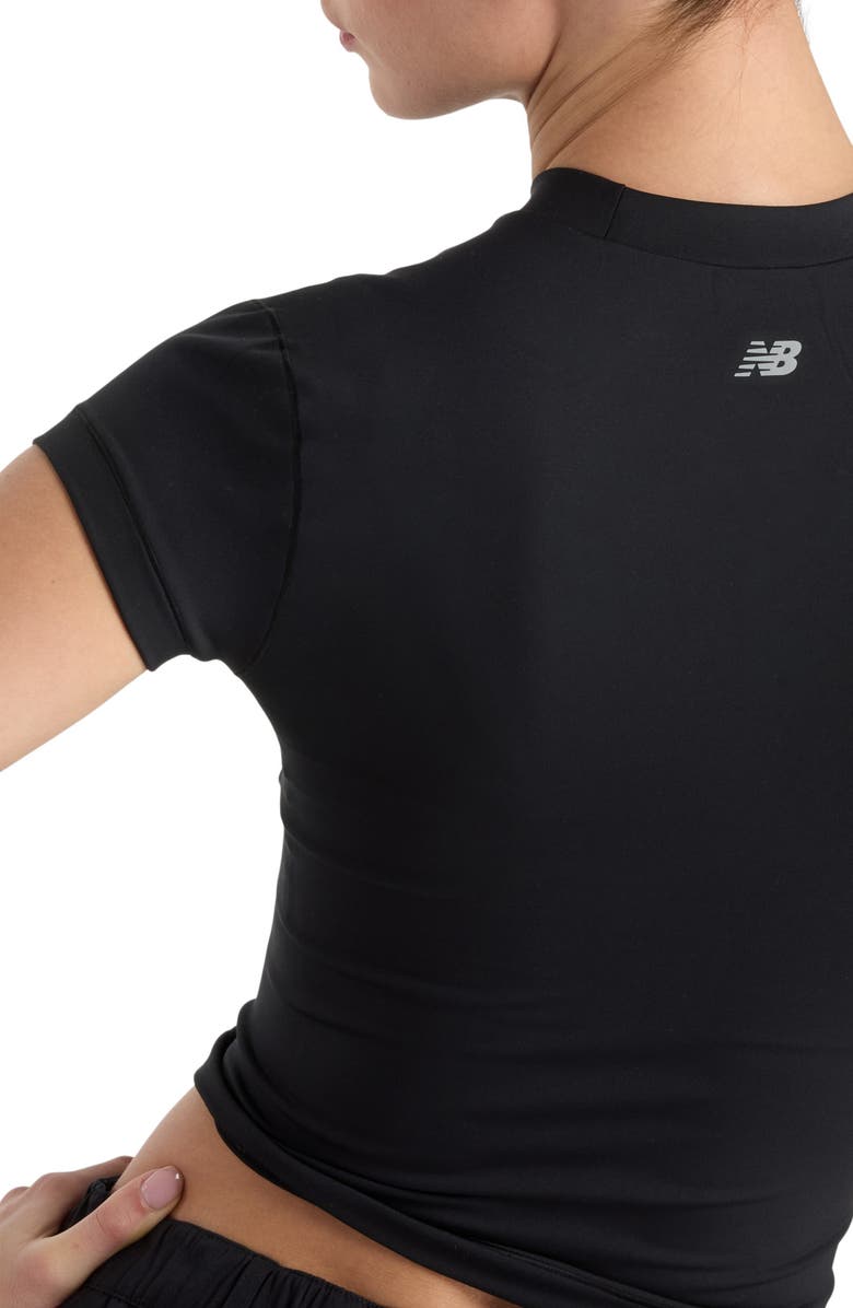 New Balance NB Define Crop Fitted Performance T-Shirt, Alternate, color, 