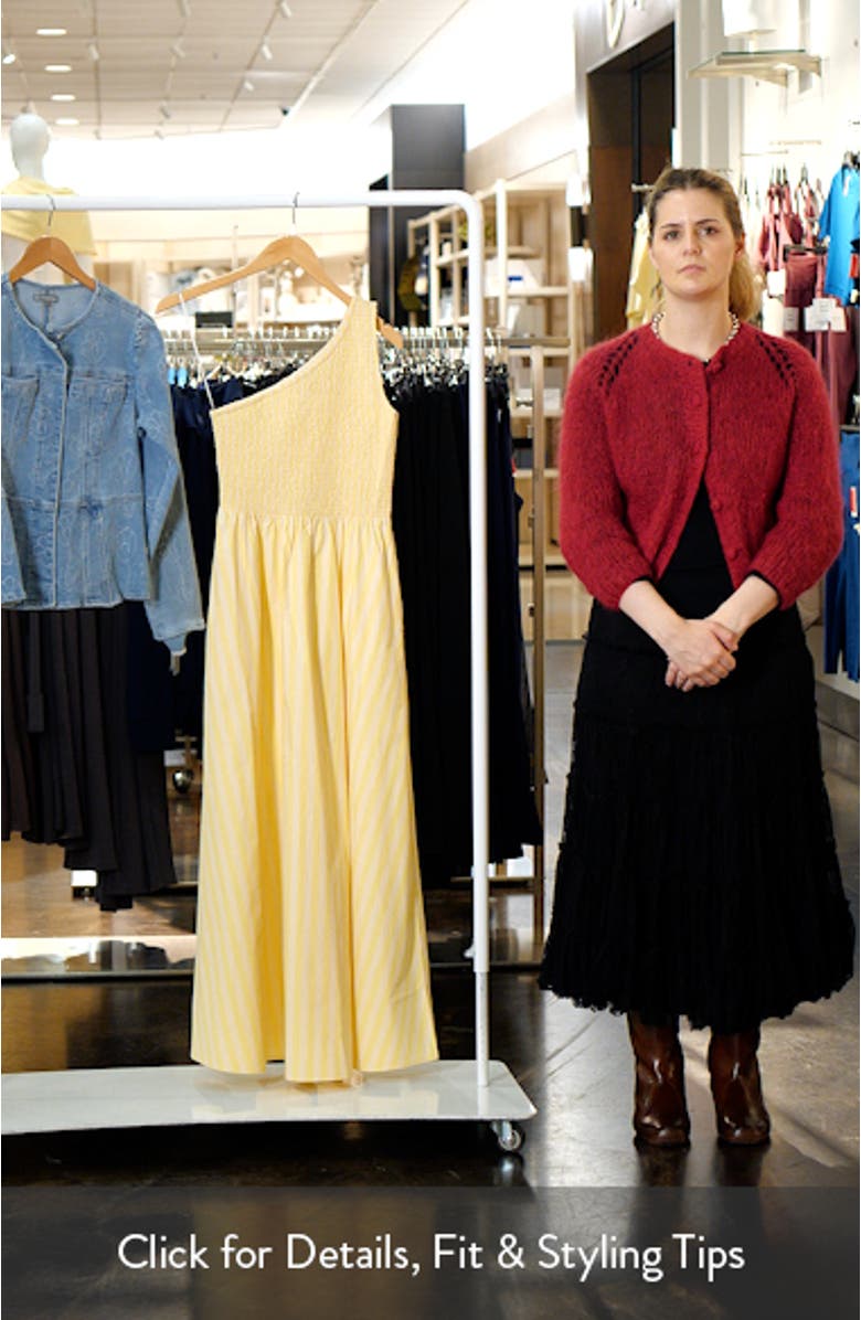 Selkie One-Shoulder Organic Cotton Fit & Flare Dress, sales video thumbnail