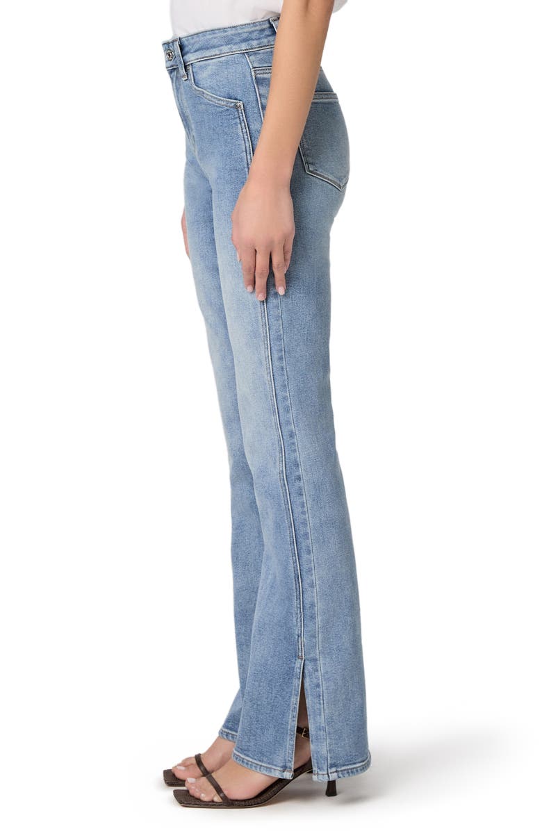 PAIGE Laurel Canyon High Waist Slit Cuff Jeans, Alternate, color, Canals