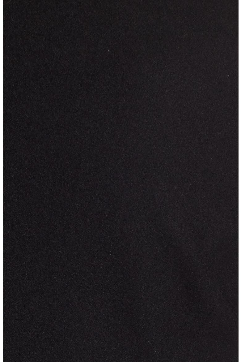 Long Wool Blend Military Coat, Alternate, color, BLACK