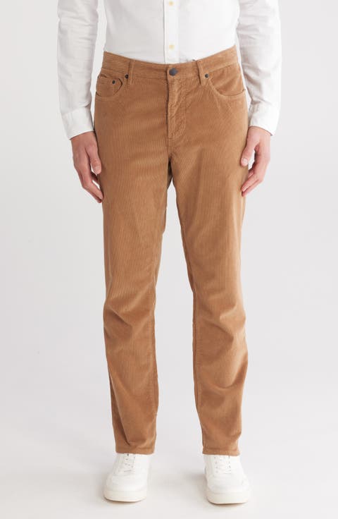 Straight Leg Stretch Corduroy Pants