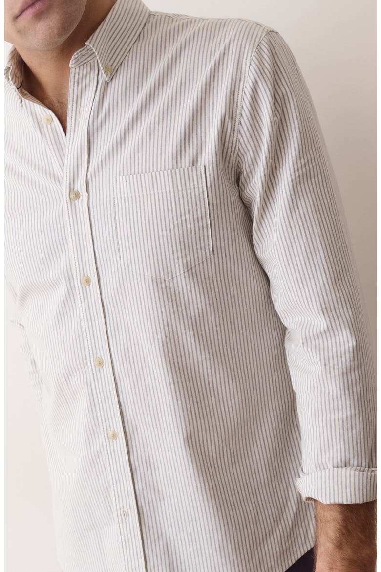 California Striped Oxford Shirt, Alternate, color, NAVY STRIPE