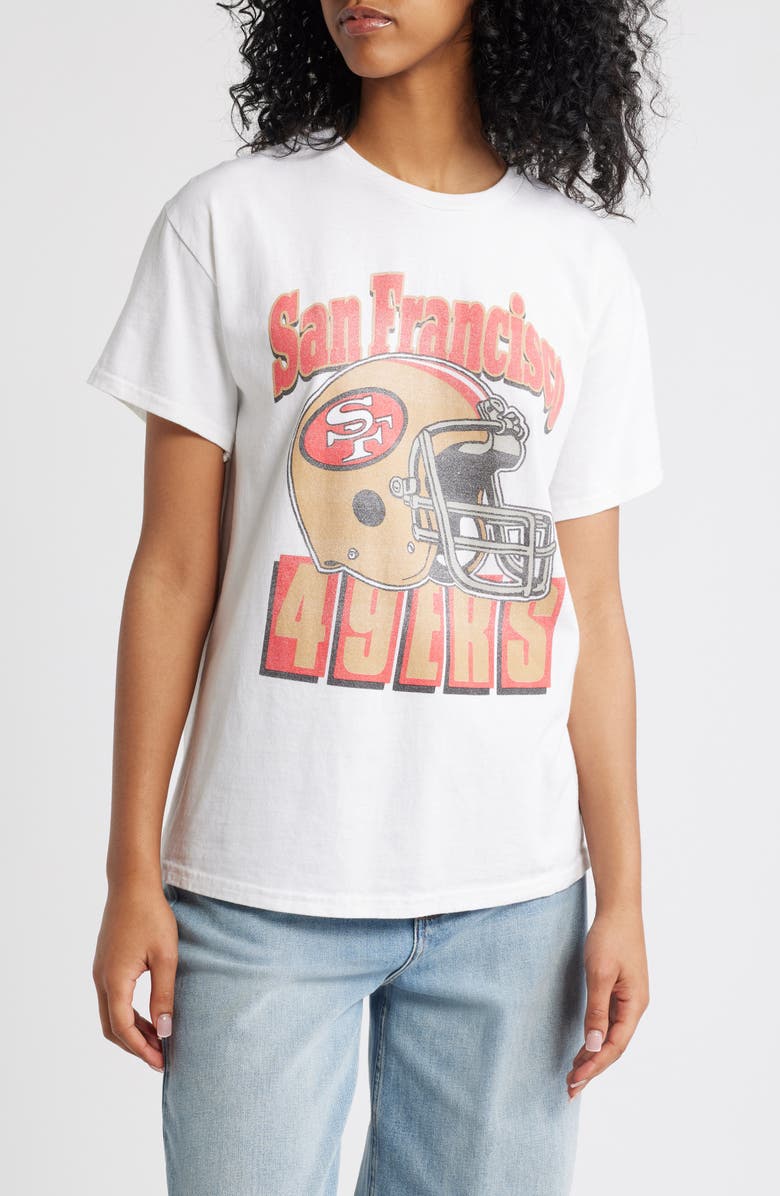 Junk Food San Francisco 49ers Helmet Cotton Graphic T-Shirt, Main, color, 