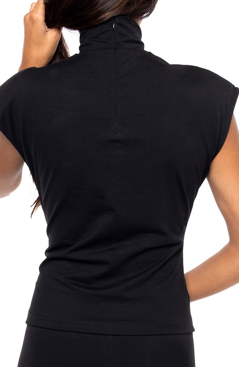 Dai Moda Knit Turtleneck Top, Alternate, color, Black