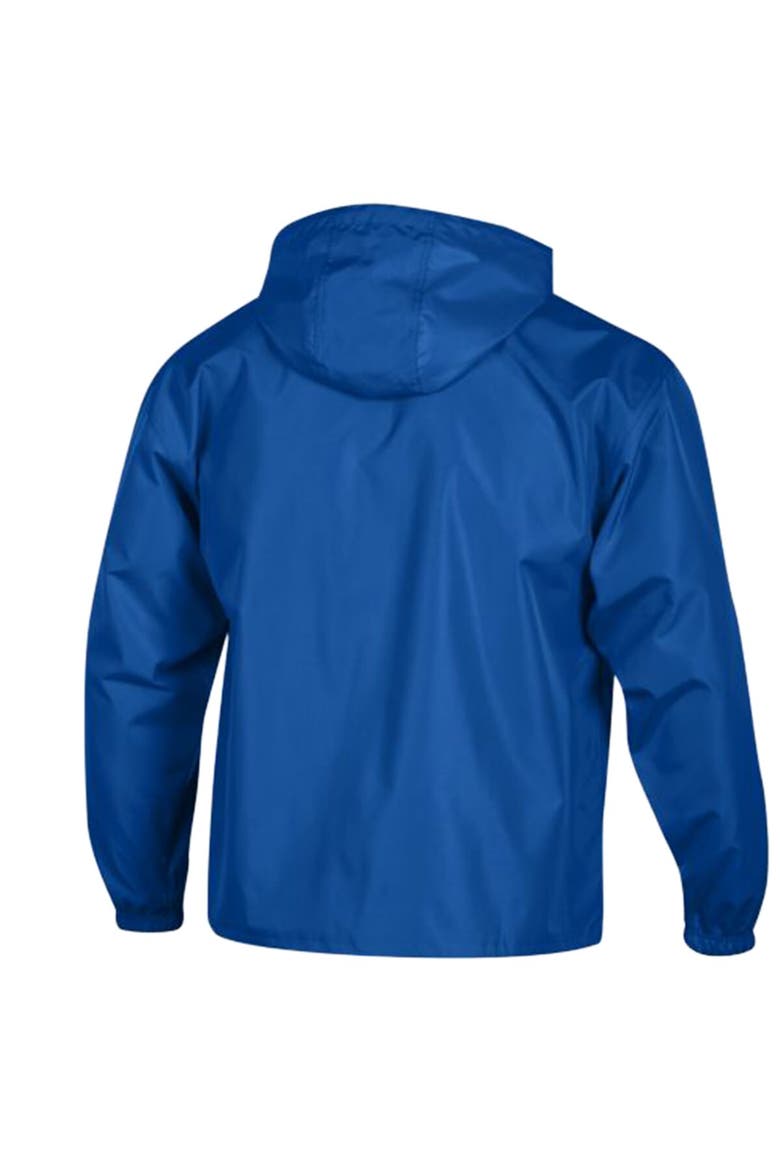 Men's Champion Royal Los Angeles Rams Packable Hooded Windbreaker Half-Zip Jacket, Alternate, color, Royal