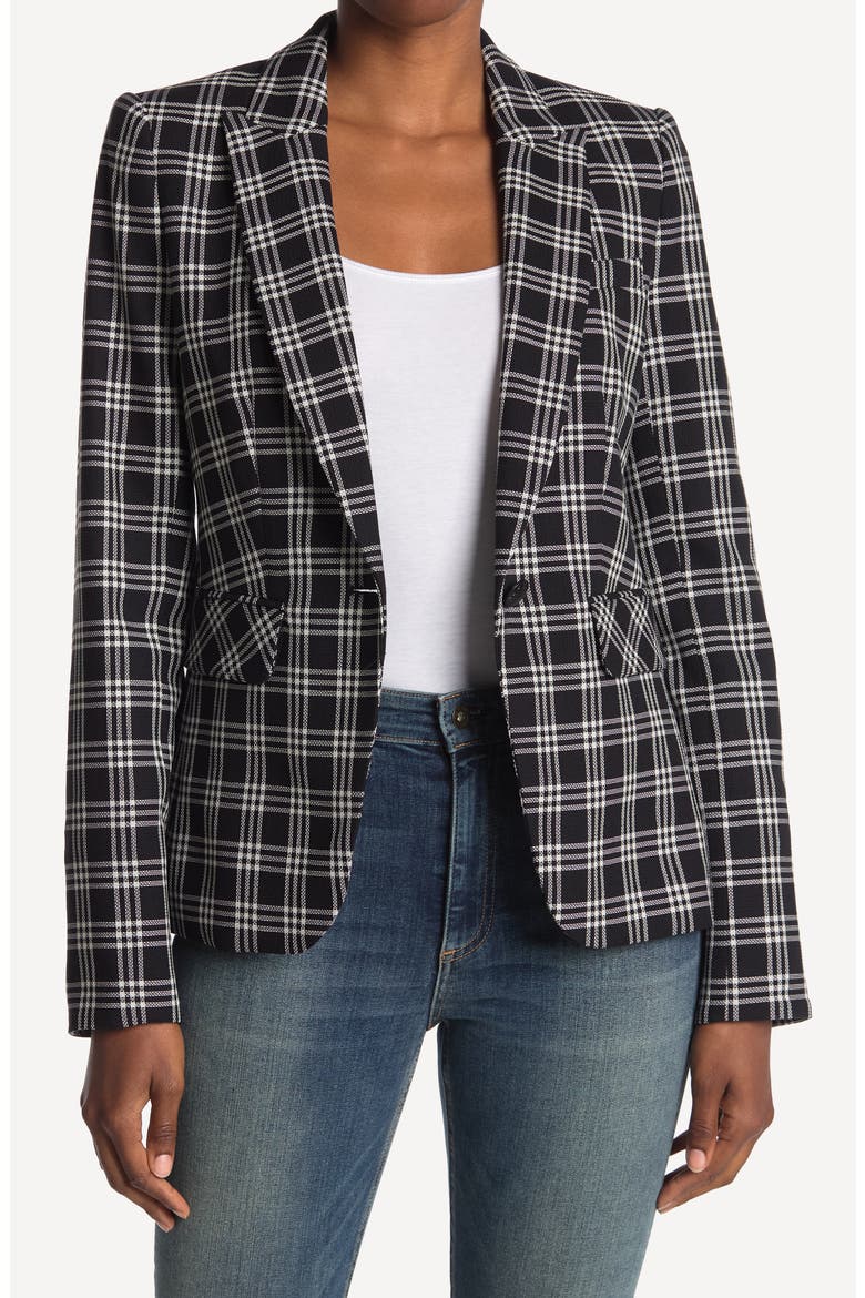 Cutaway Dickey Jacket, Main, color, WHITE/ BLACK