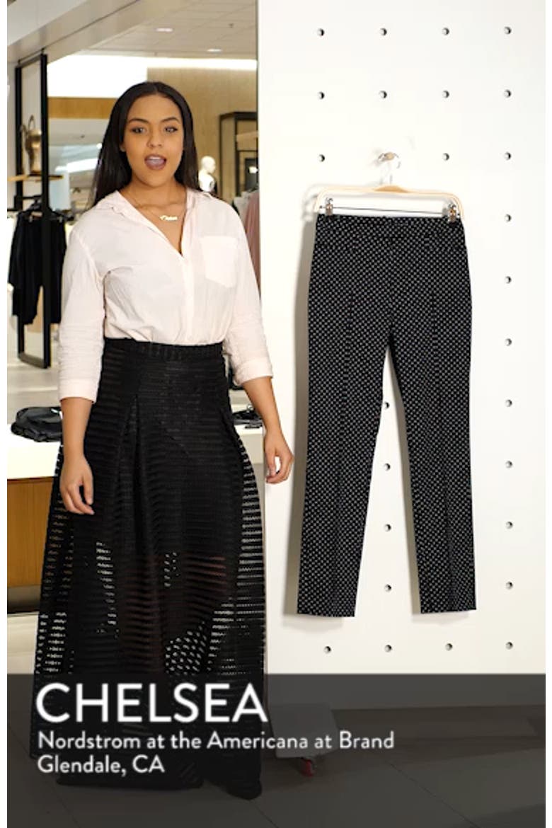 Franca Mini Dot Stretch Cotton Pants video