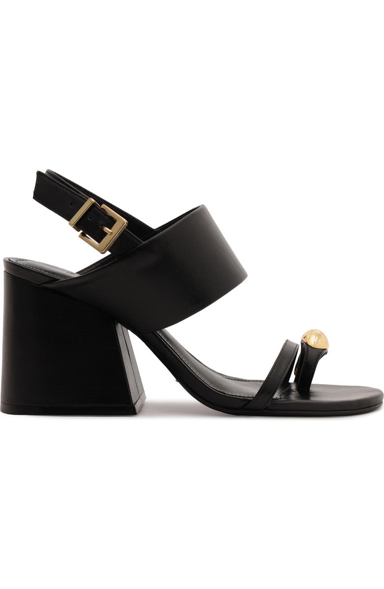 Schutz Mandy Ankle Strap Block Heel Sandal, Alternate, color, Black