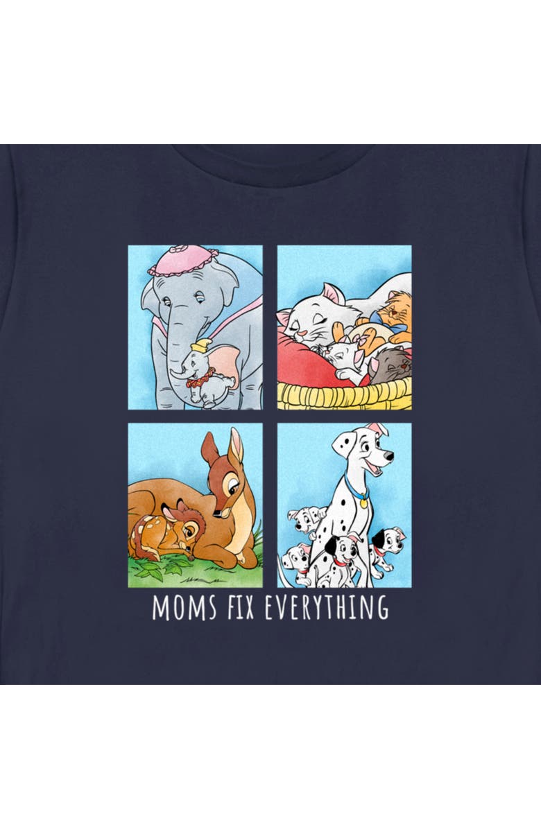 Disney Women's Disney Moms Fix Everything  Graphic T-Shirt, Alternate, color, Navy Blue
