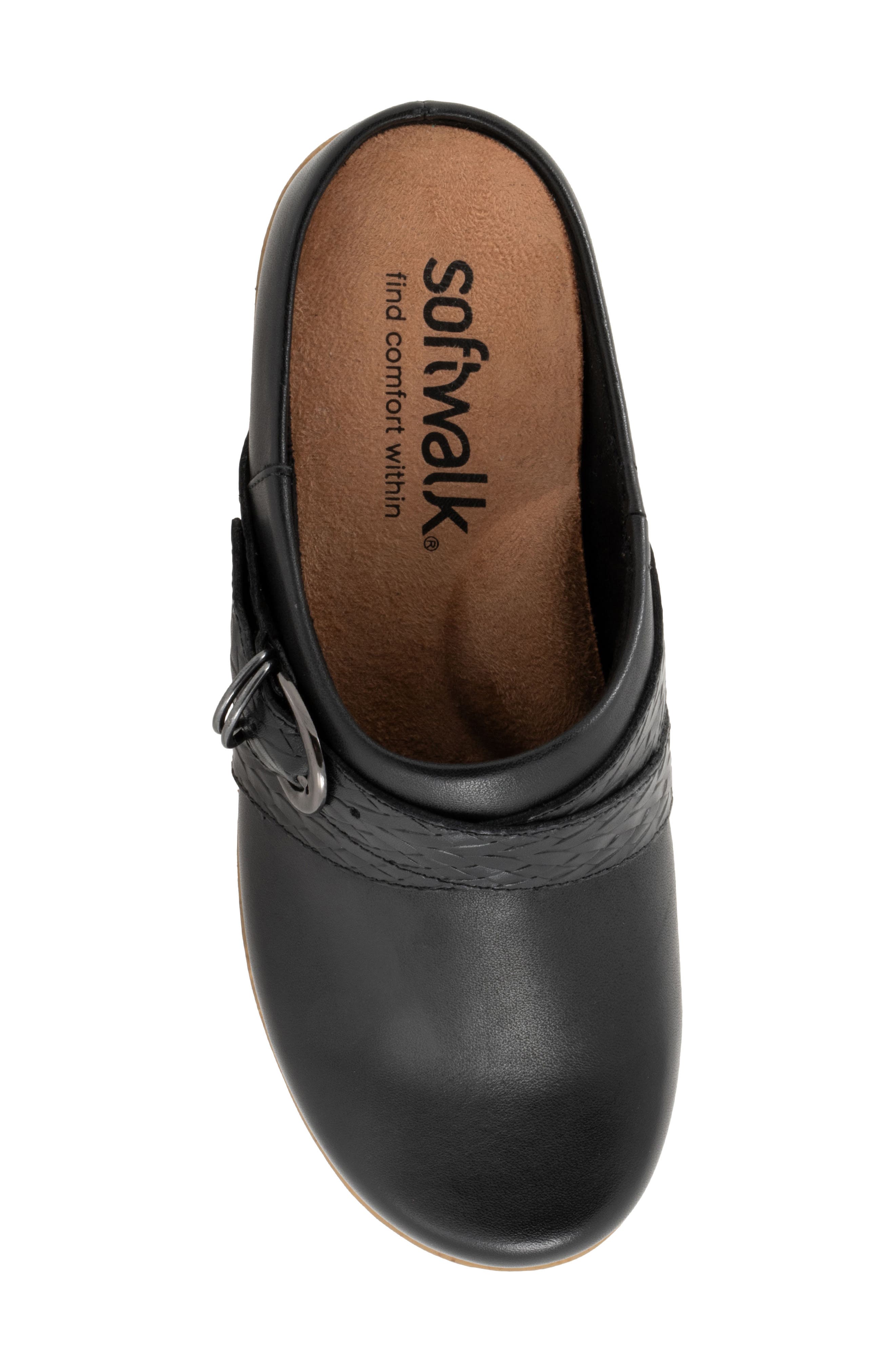 SoftWalk<sup>®</sup> Asmara Platform Mule, Alternate, color, Black Embossed