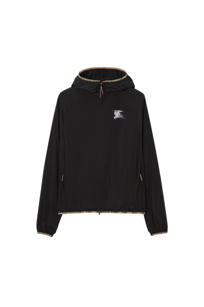 Nylon Hooded Jacket, Alternate, color, Black