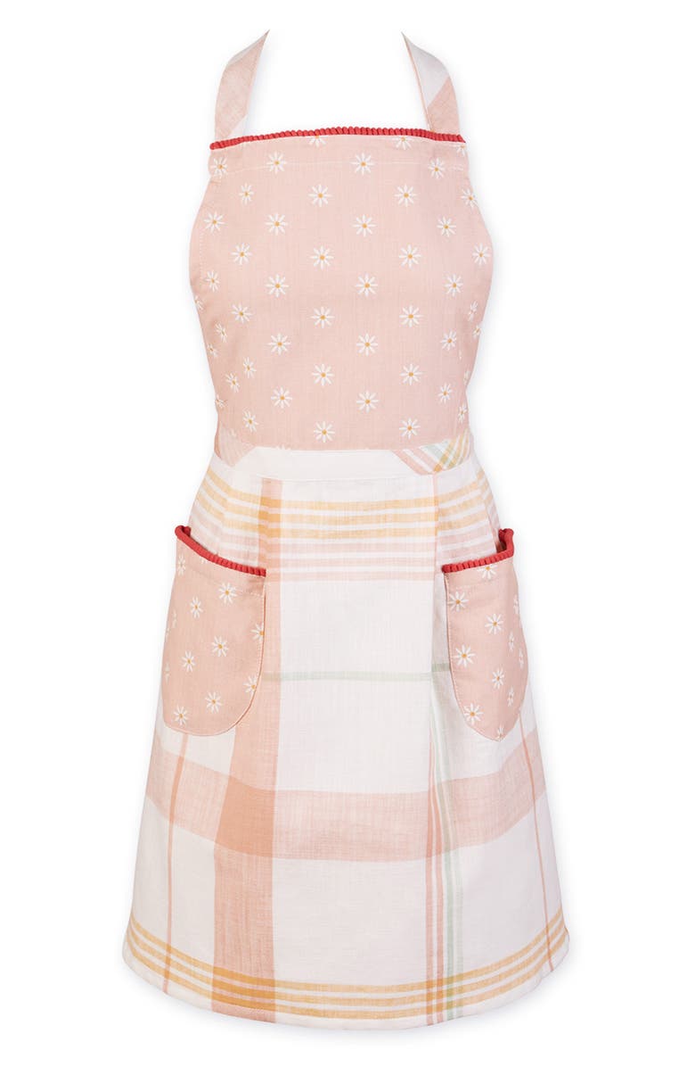 Design Imports Happy Day Daisy Apron, Main, color, Pink
