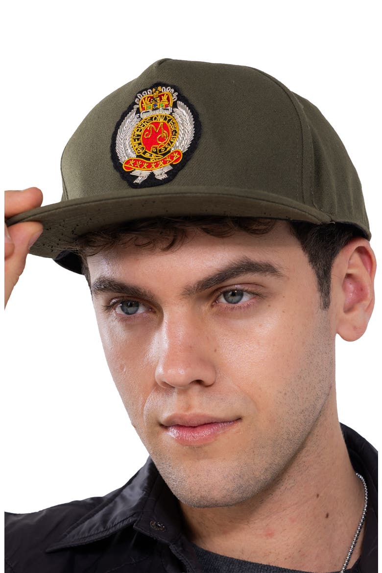 Twill Baseball Cap - Members Only Crest, Alternate, color, Olive