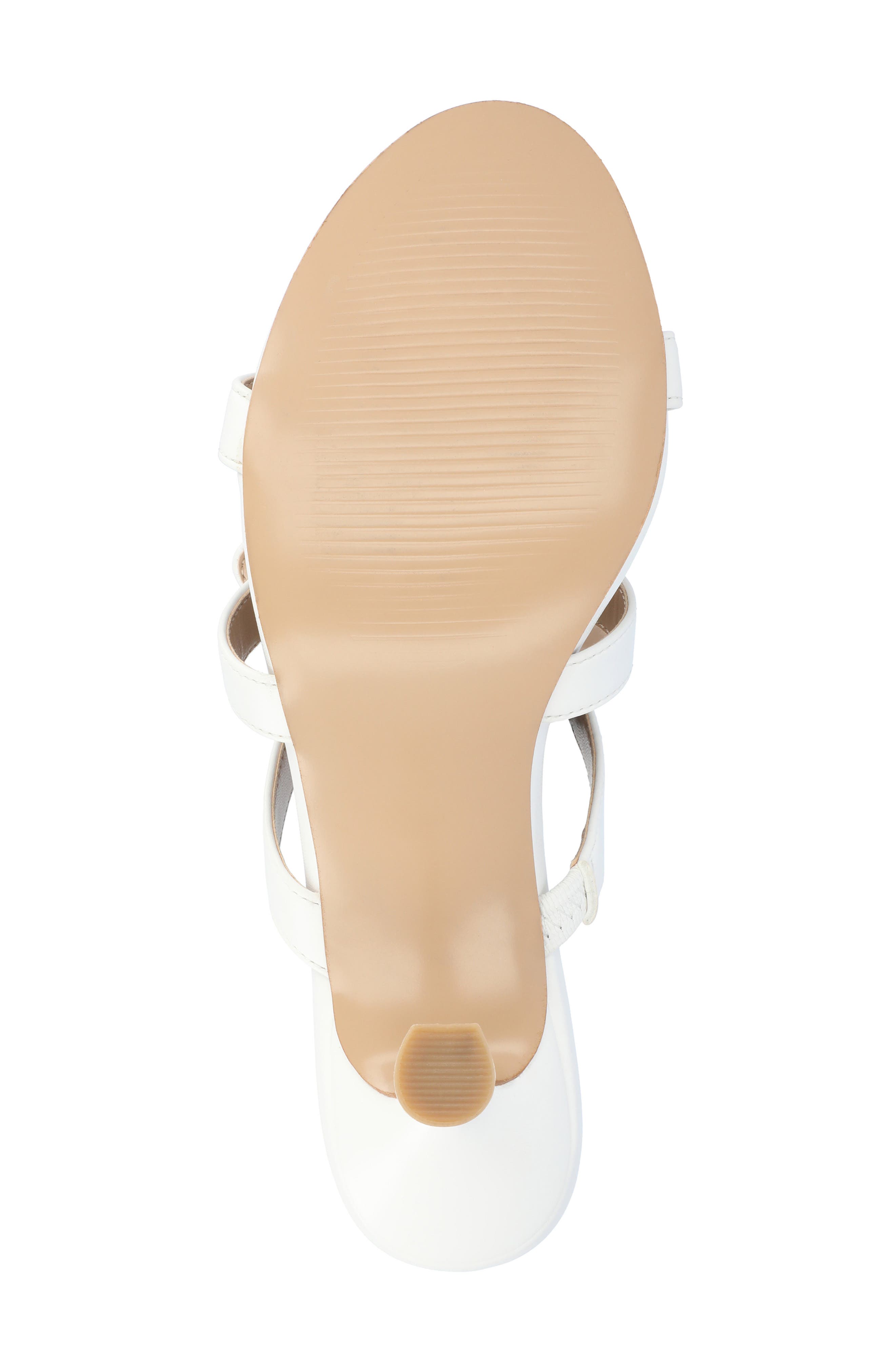 Journee Collection Kristina Bow Strap Slide Sandal, Alternate, color, White