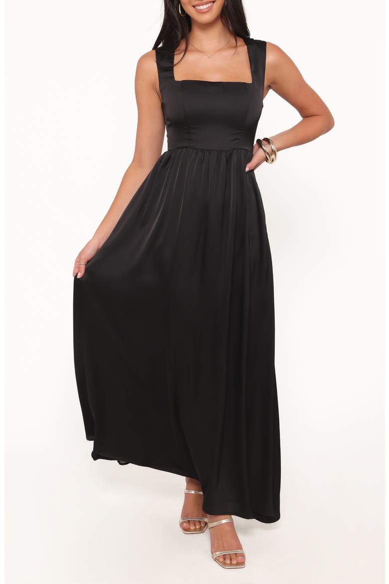 Elania Maxi Dress, Main, color, BLACK