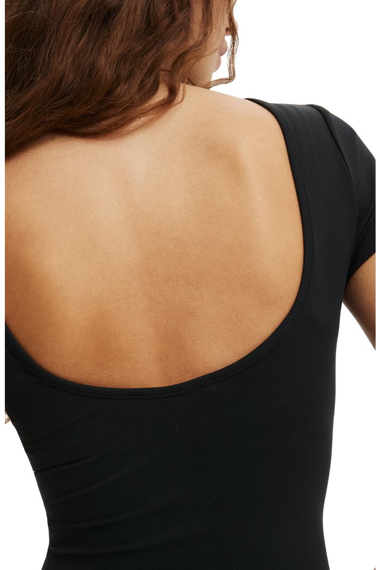Women's Hold Me Scoop Back Tee, Alternate, color, Black