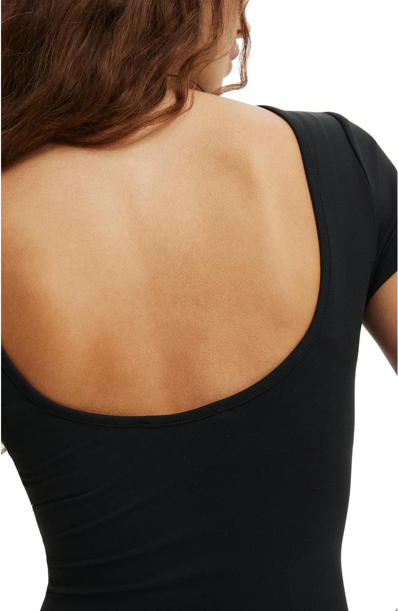 Cotton On Women's Hold Me Scoop Back Tee, Alternate, color, Black