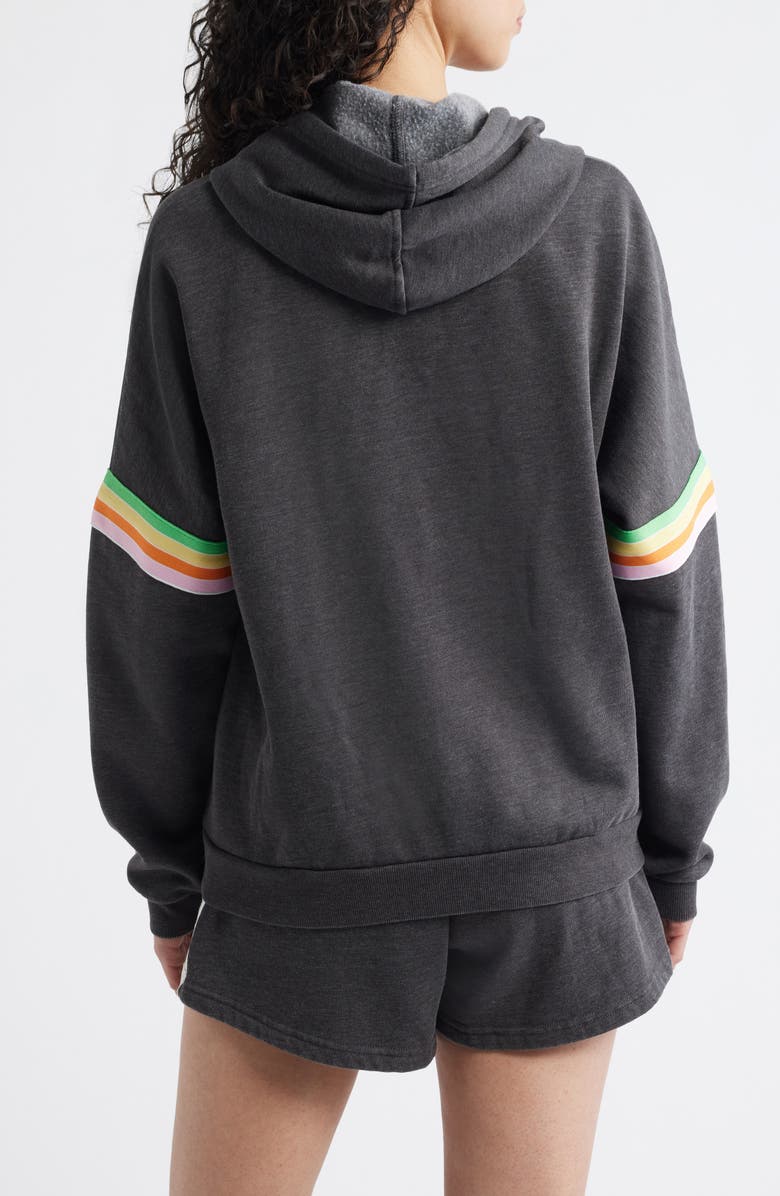 Rip Curl Surf Revival Zip Hoodie, Alternate, color, Washed Black