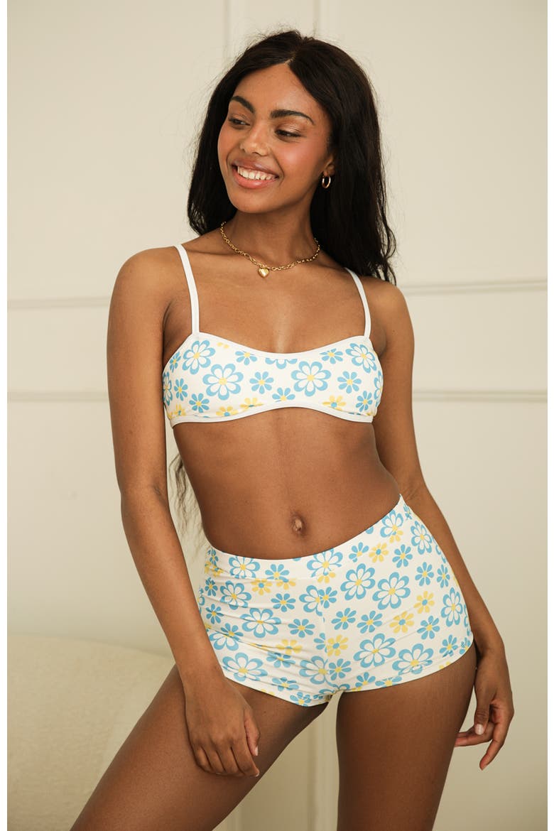 Blair Scoop Neck Bikini Top, Alternate, color, Honeysuckle