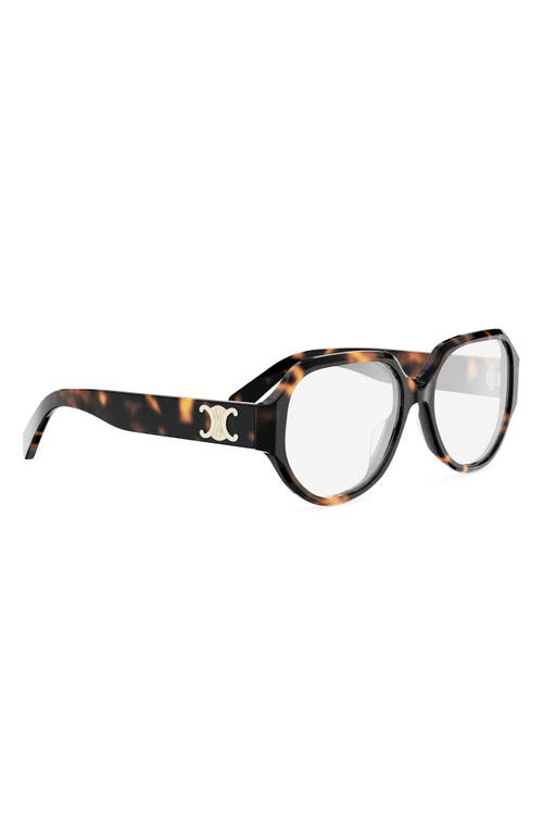 Celine Triomphe 56mm Geometric Eyeglasses In Multi