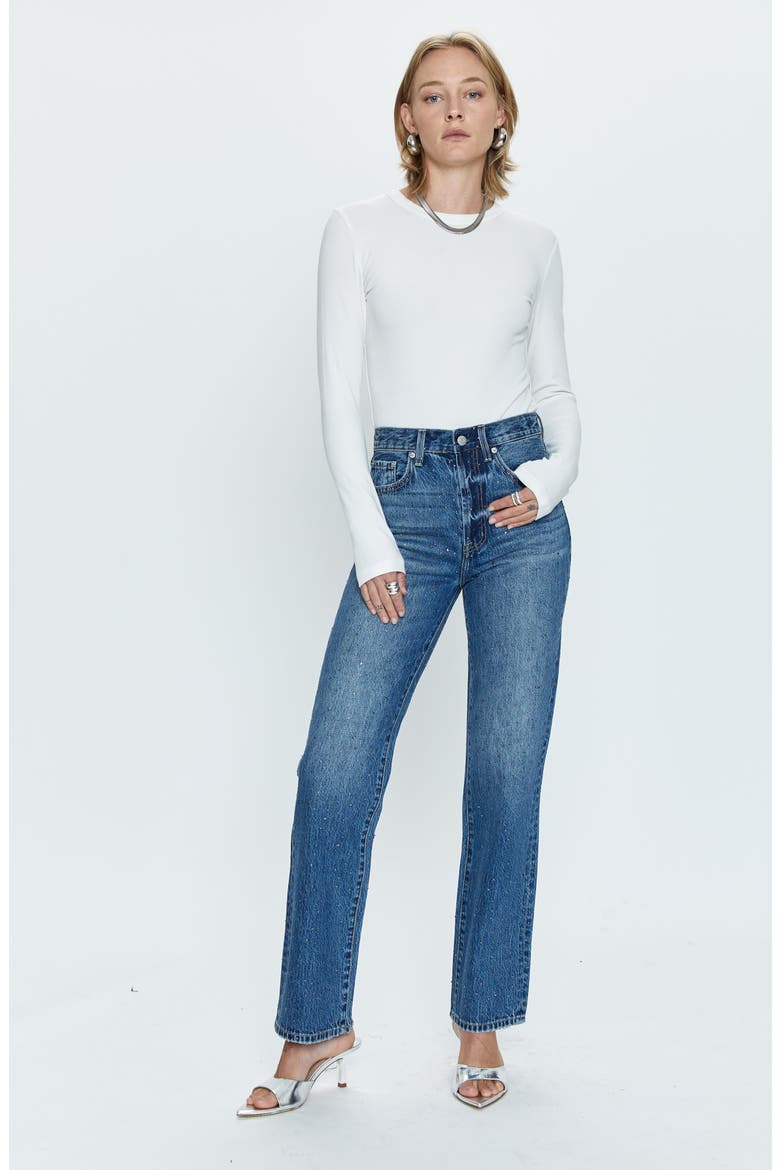 Cassie High Waist Straight Leg Jeans, Alternate, color, ILLUMINATING