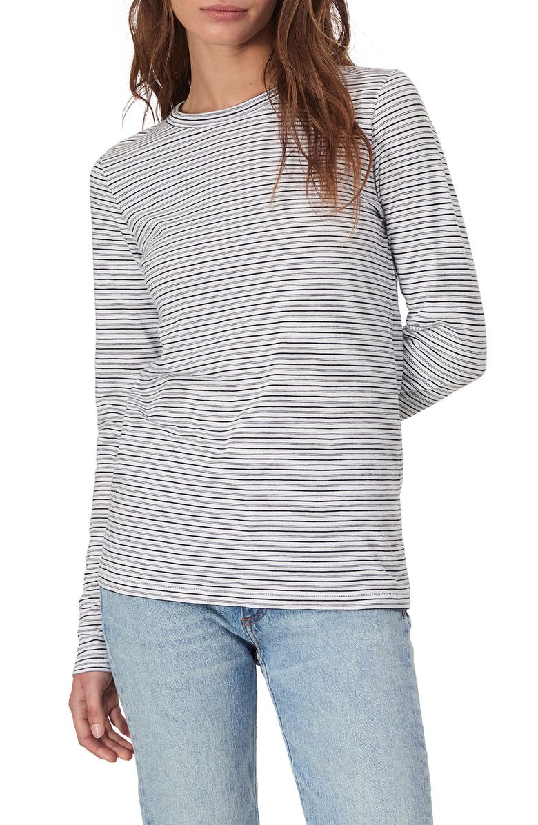 rag & bone The Slub Stripe Long Sleeve Cotton T-Shirt, Main, color,