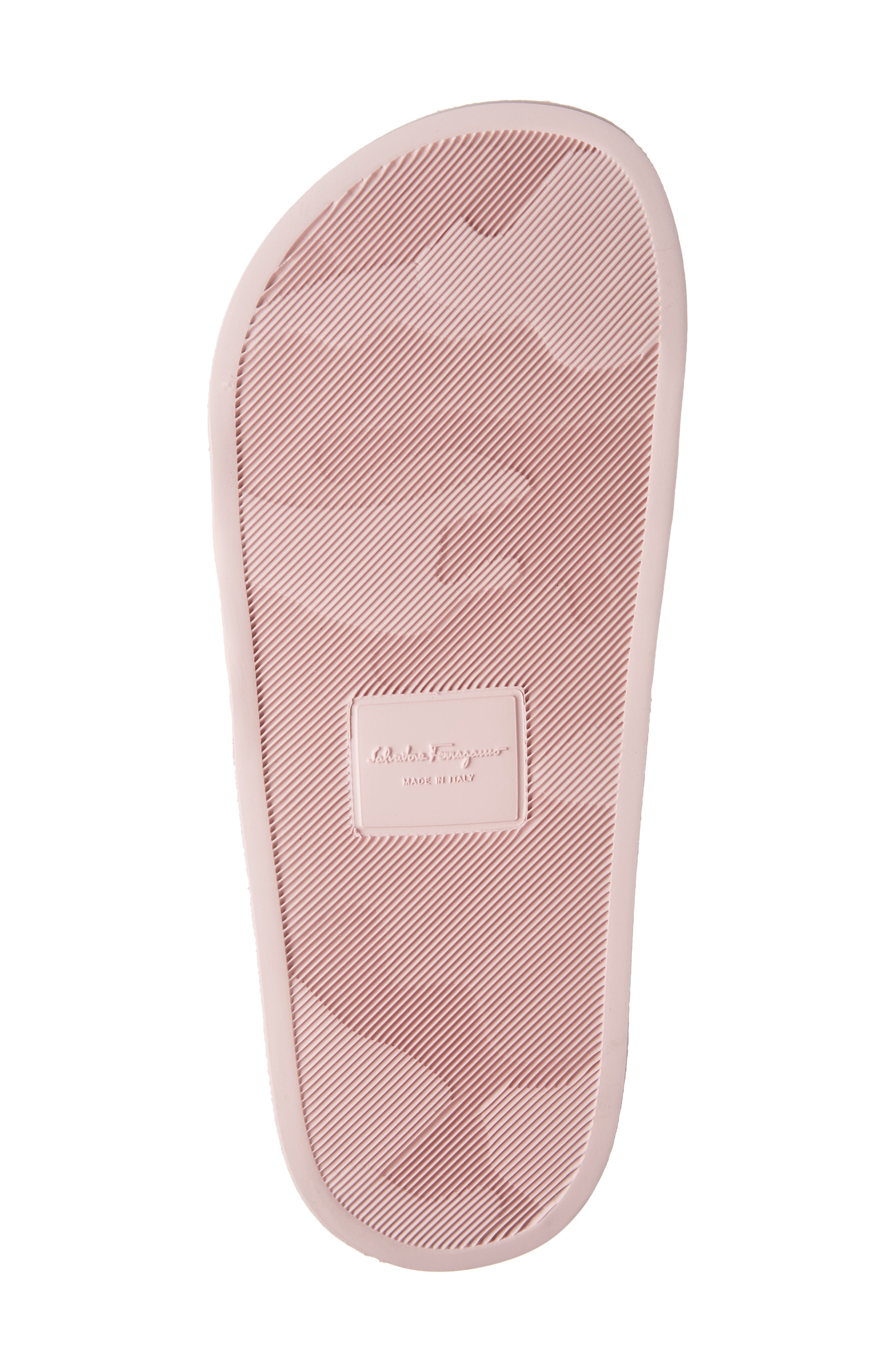 Salvatore Ferragamo Groovy Slide Sandal, Alternate, color, NYLUND PINK