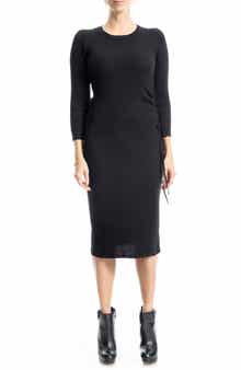 MAX STUDIO Ribbed Long Sleeve Sweater Dress
