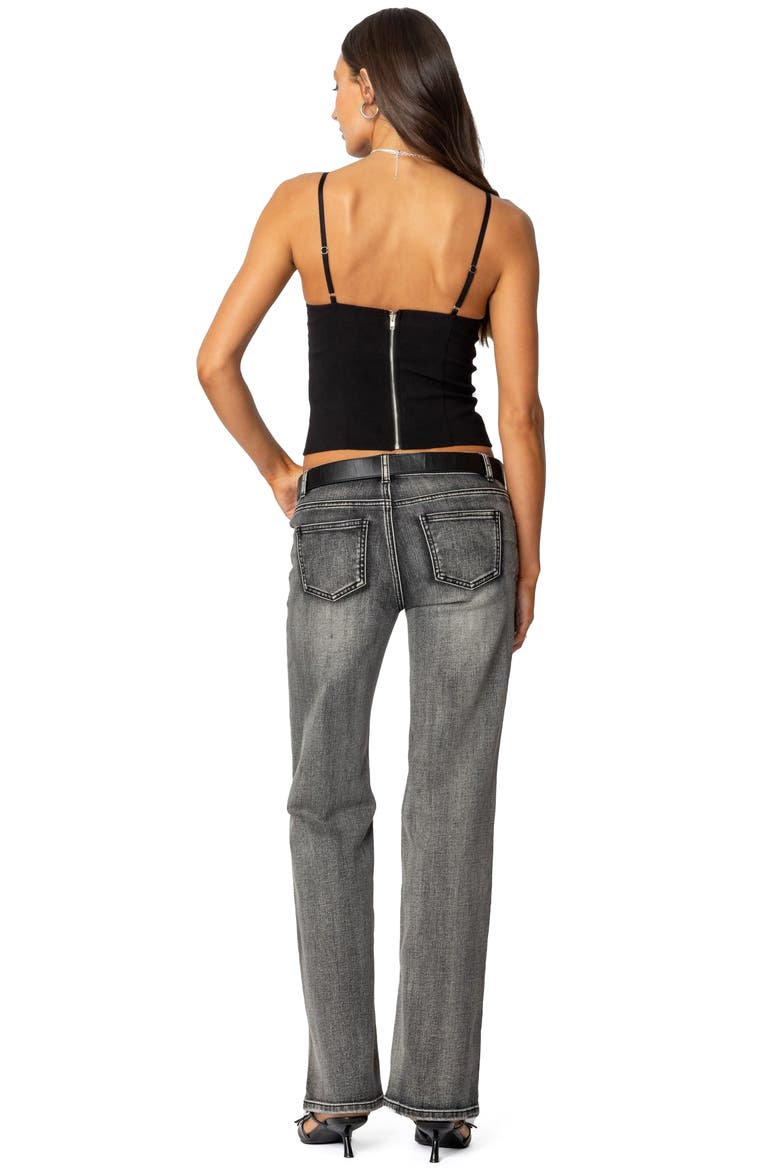 Low Rise Bootcut Jeans, Alternate, color, DARK-GRAY-WASHED