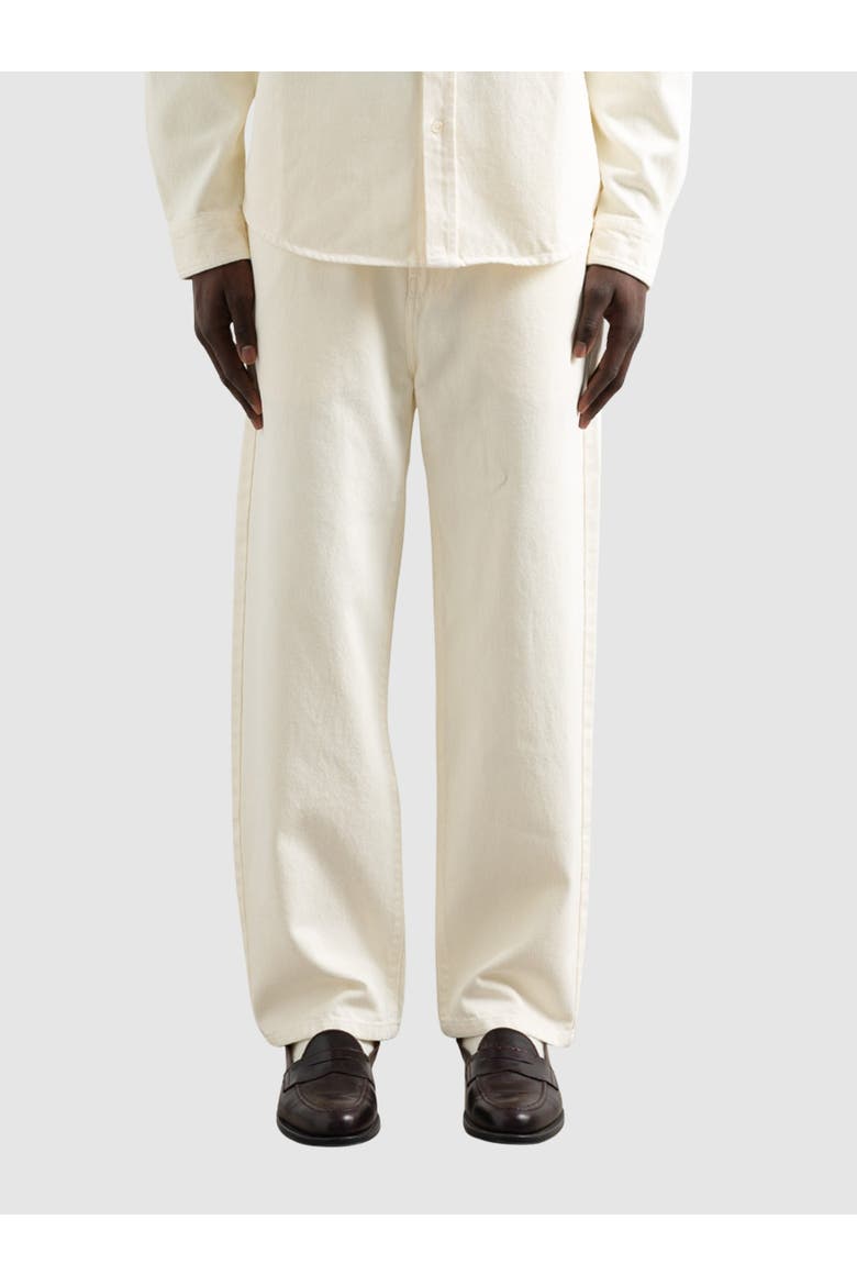 Light Wash Relaxed Fit Jeans, Alternate, color, Plain Off White