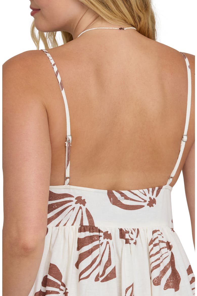 Undone Seashell Print Cover-Up Maxi Dress, Alternate, color, SALT CRYSTAL