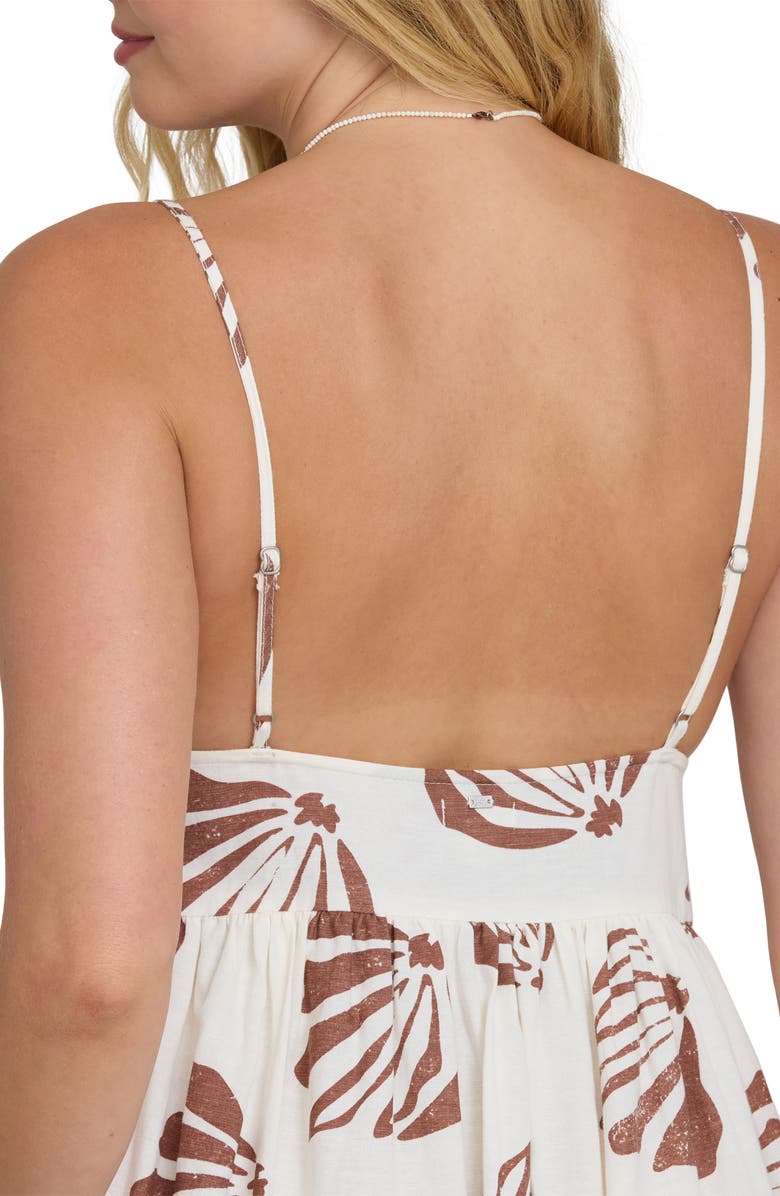 Billabong Undone Seashell Print Cover-Up Maxi Dress, Alternate, color, 