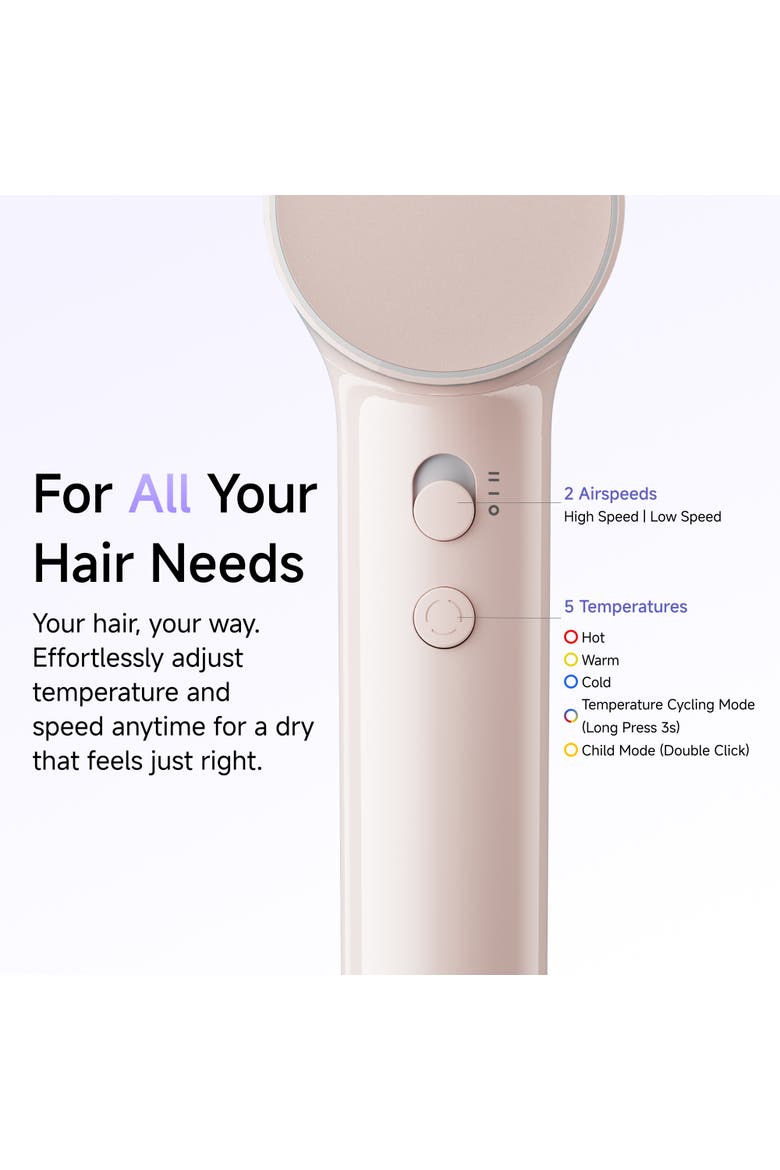 Swift Air Hair Dryer with 1 Nozzle, Alternate, color, Pink