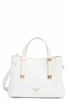 Dinky Dorrie Croc Embossed Faux Leather Satchel