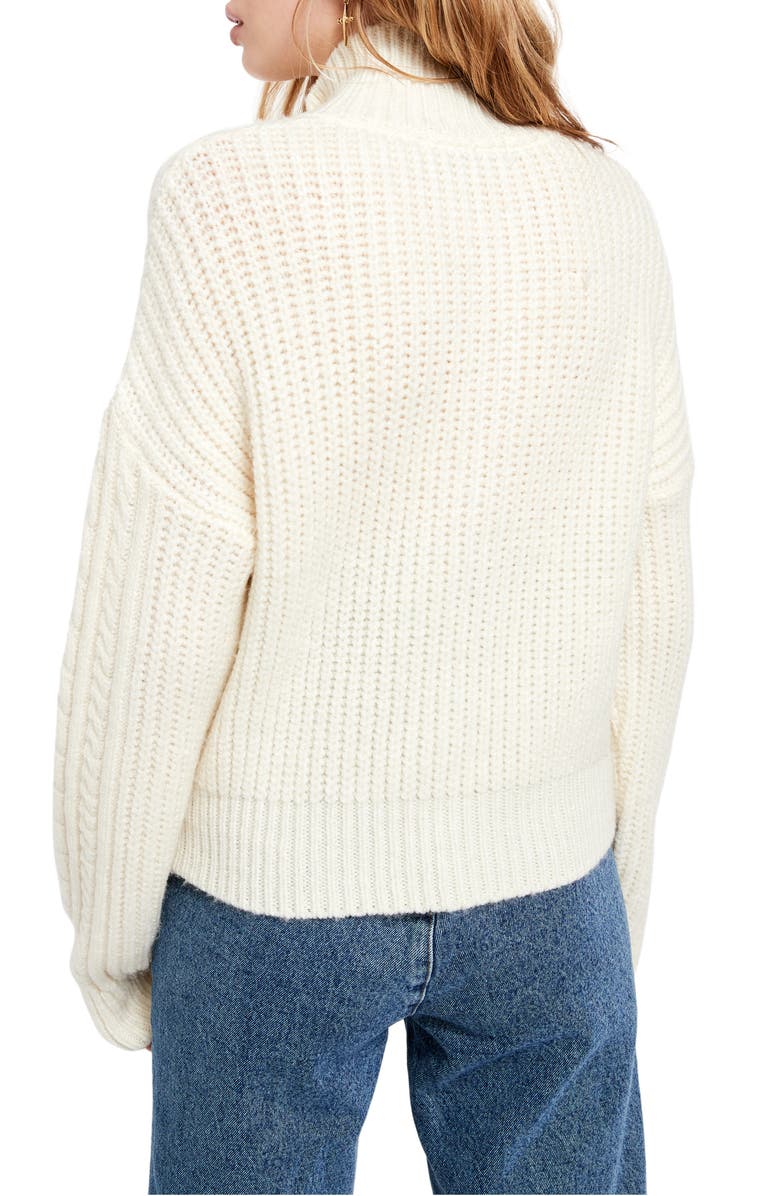 BDG Urban Outfitters Half-Zip Cable Sweater, Alternate, color,