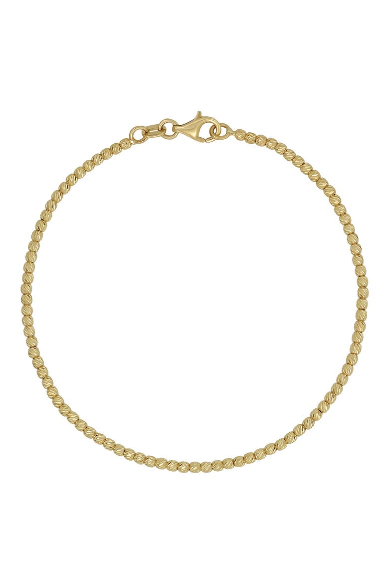 14K Gold Beaded Bracelet (Nordstrom Exclusive), Main, color, 14K YELLOW GOLD
