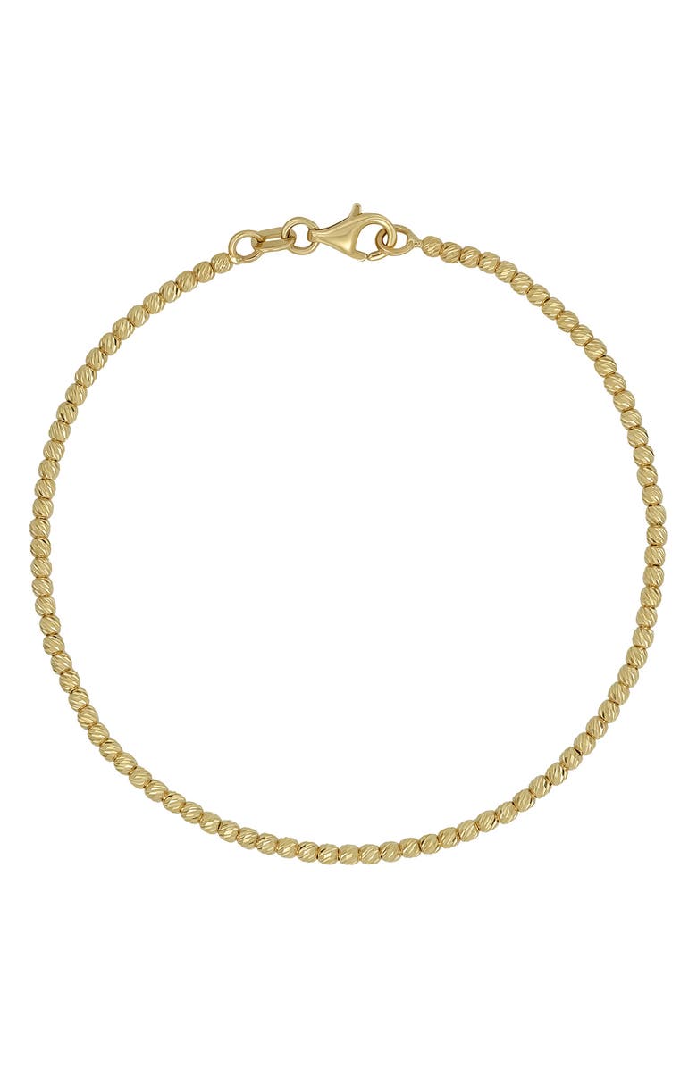 Bony Levy 14K Gold Beaded Bracelet, Main, color, 14K Yellow Gold