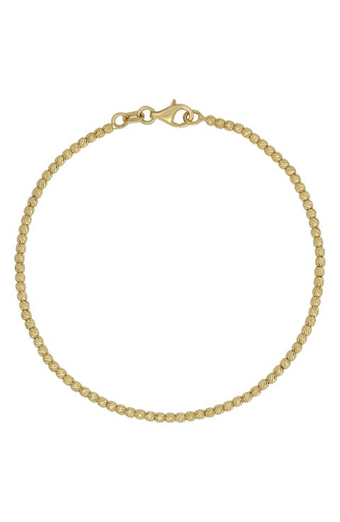 14K Gold Beaded Bracelet (Nordstrom Exclusive)