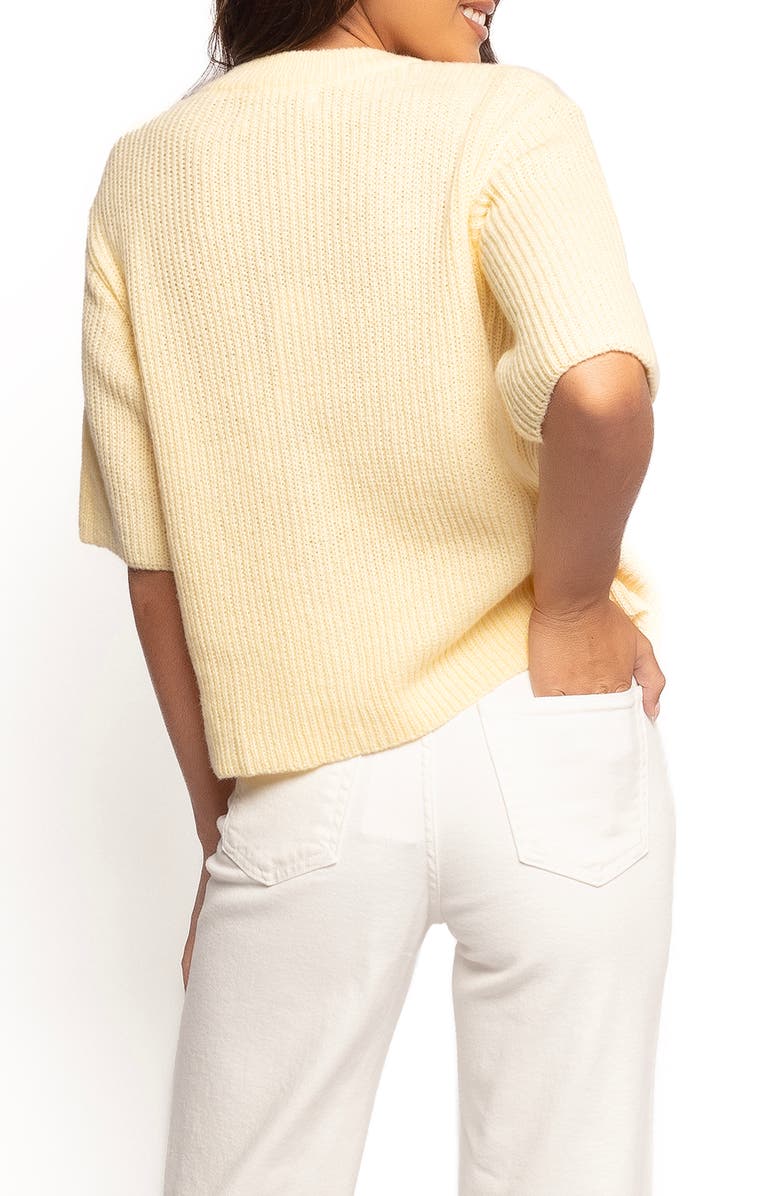 Petal & Pup Miriam Elbow Sleeve Cardigan, Alternate, color, Yellow