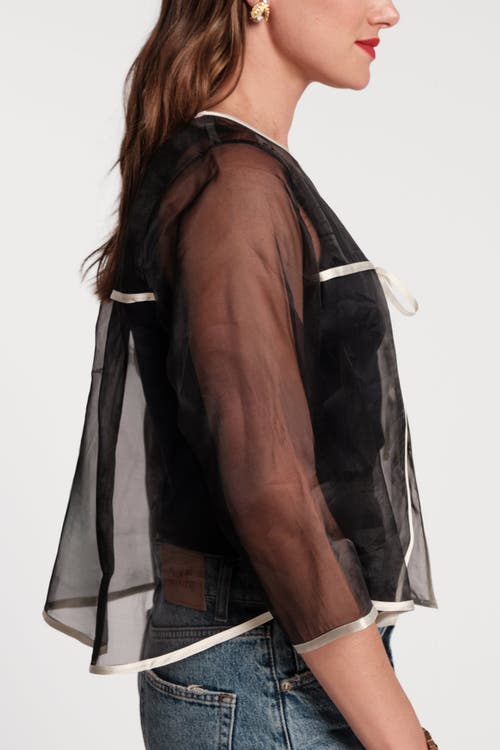Frances Valentine Parker Swing Top In Black