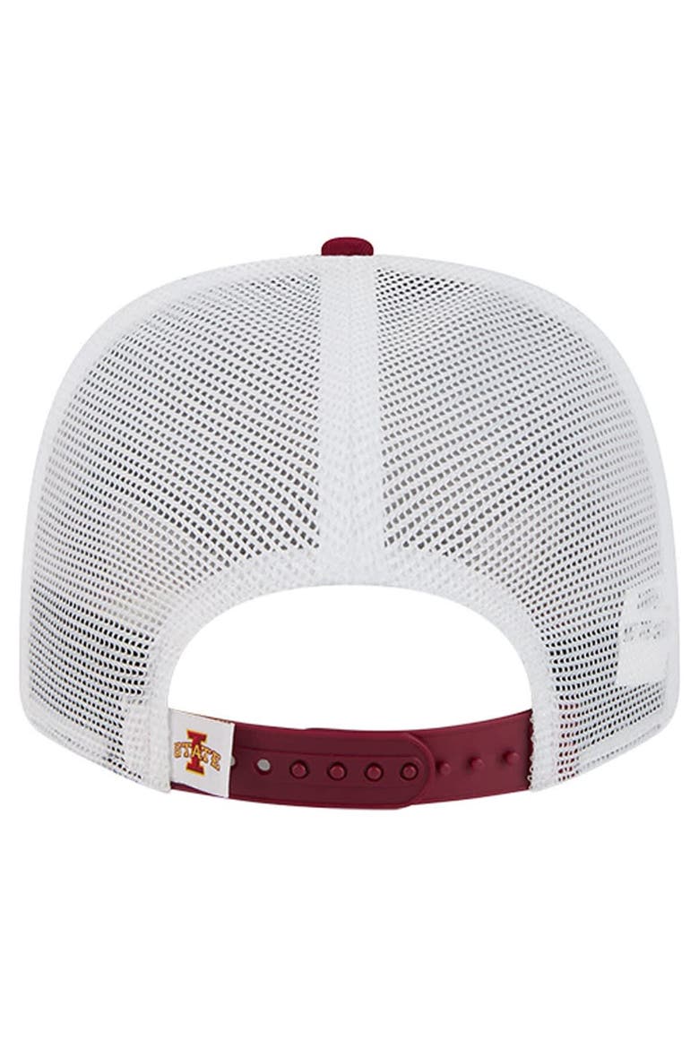 Men's New Era  Cardinal Iowa State Cyclones Team 9SEVENTY COOLERA Trucker Adjustable Hat, Alternate, color, Cardinal