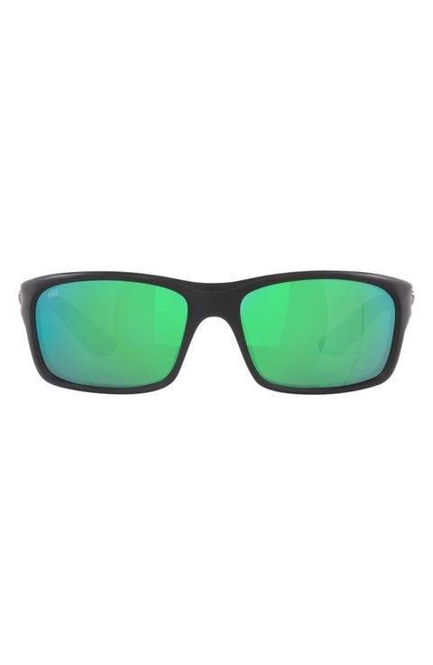 Jose Pro 62mm Polarized Rectangular Sunglasses