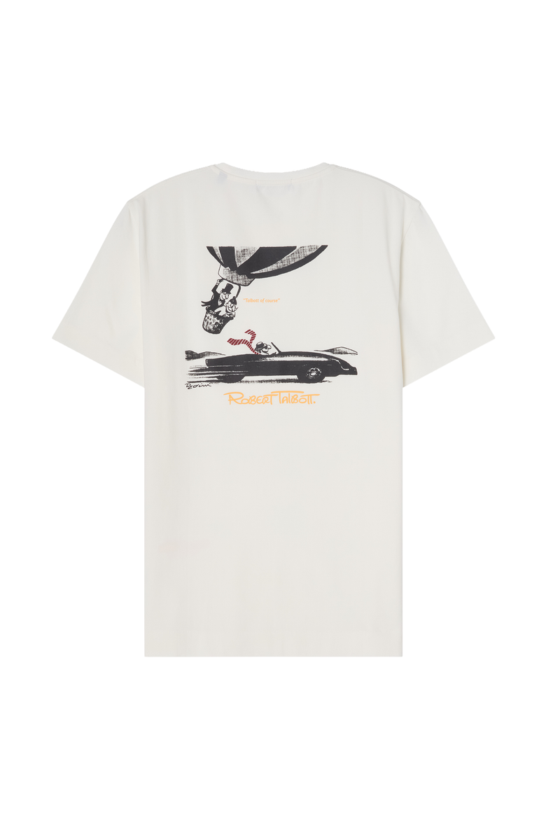 Stretch Jersey Graphic Dean Tee, Main, color, White/Race Car