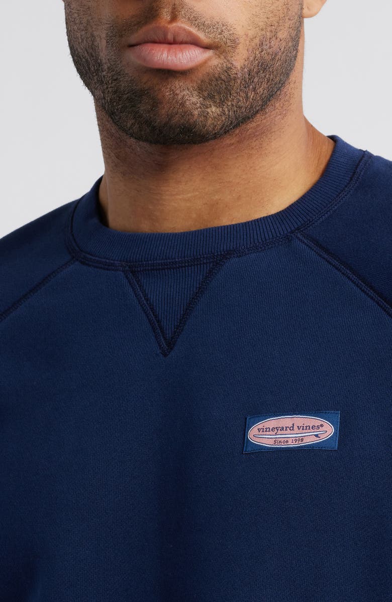 vineyard vines Surfboard Cotton Sweatshirt, Alternate, color, Nautical Navy