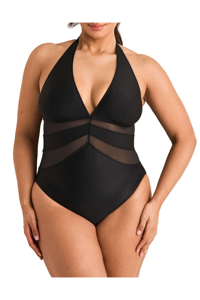 Rikki Swimwear One Piece Swimsuit, Main, color, Black